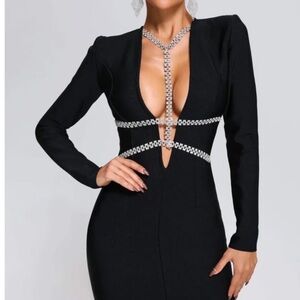 Chain bandage dress M
